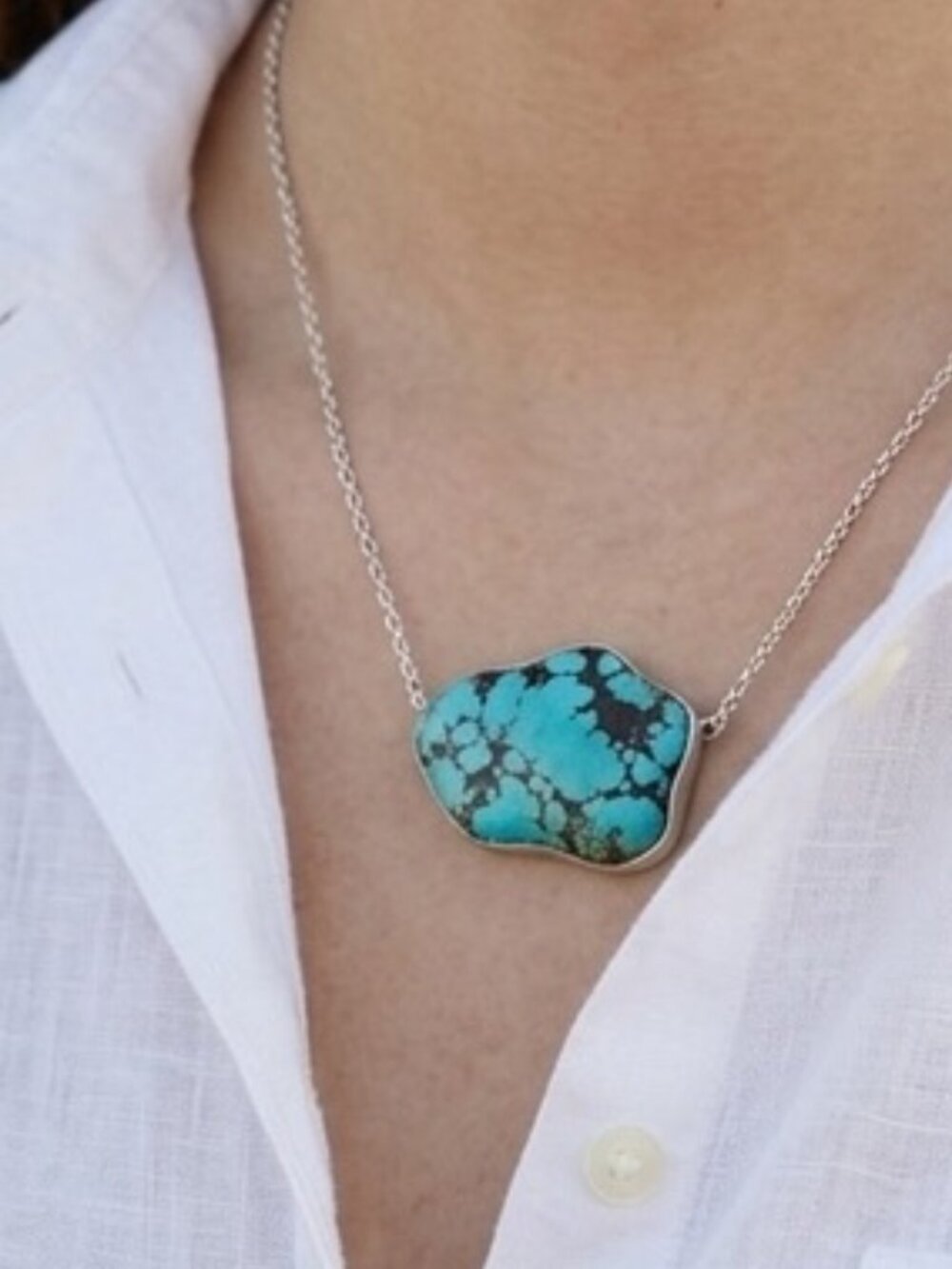 Natural Turquoise Pendant Necklace | Choose Your Stone | One of a Kind | Unisex